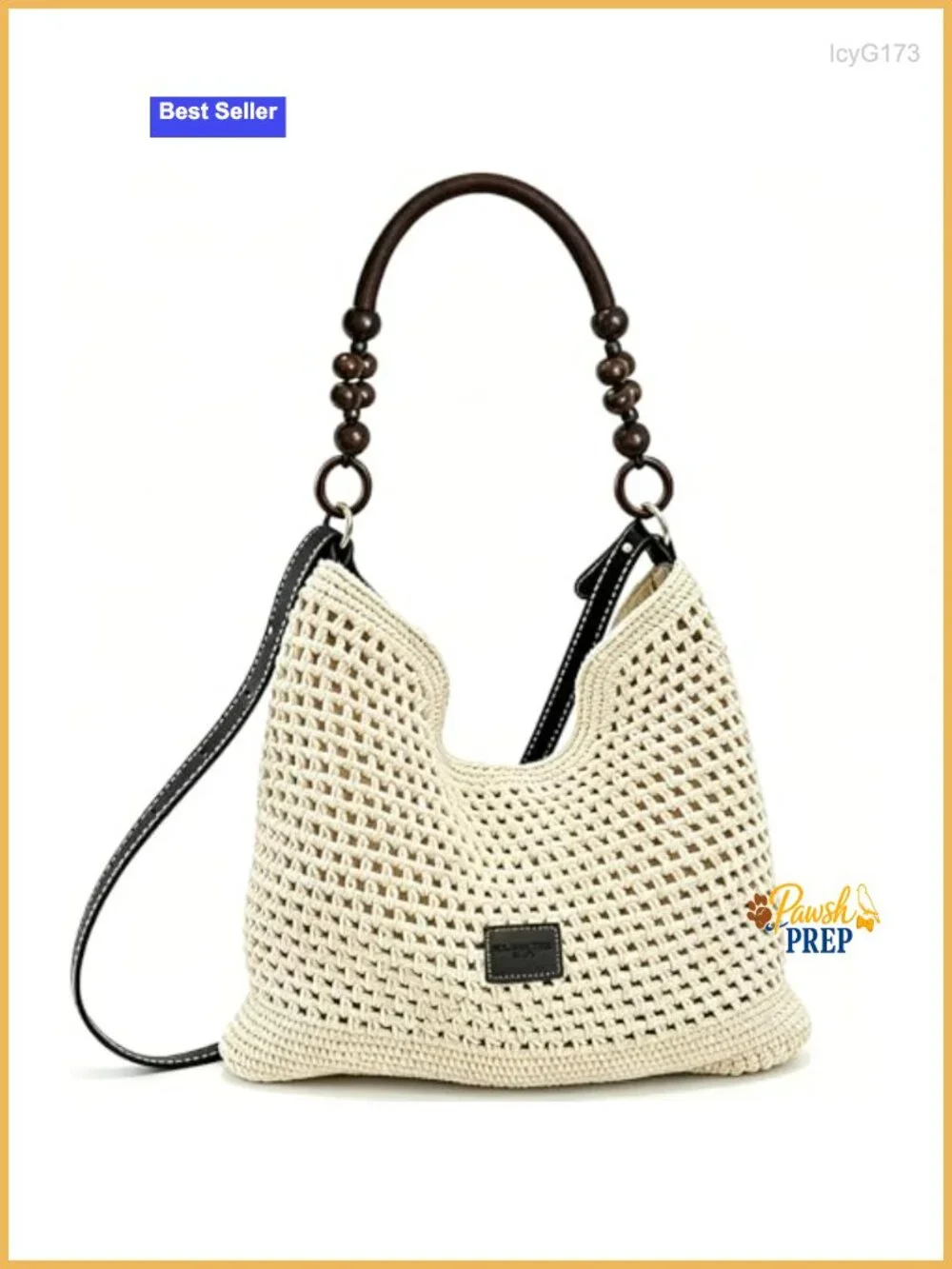 Boho Handwoven Straw Hobo Bag Crossbody Shoulder Purse Summer Beach Tote